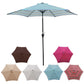 9FT Umbrella Blue Stripes