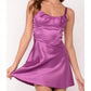 Cason Couture - The Reece Satin Mini Dress