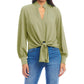 Karen Kane - Long Sleeve Tie-Front Top