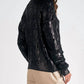 Elan - Metallic Cable Crewneck Sweater