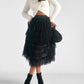 Elan - Tulle Layered Midi Skirt