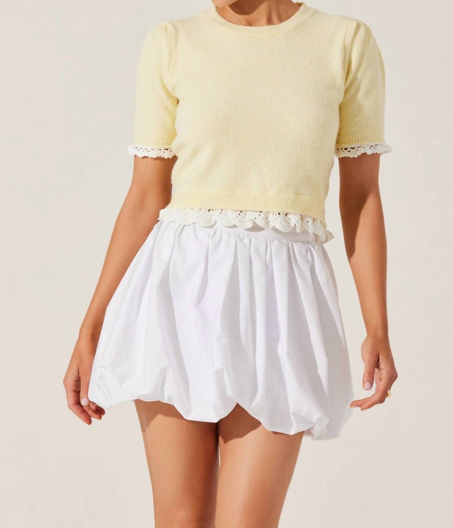 Astr - Libi Bubble Mini Skirt