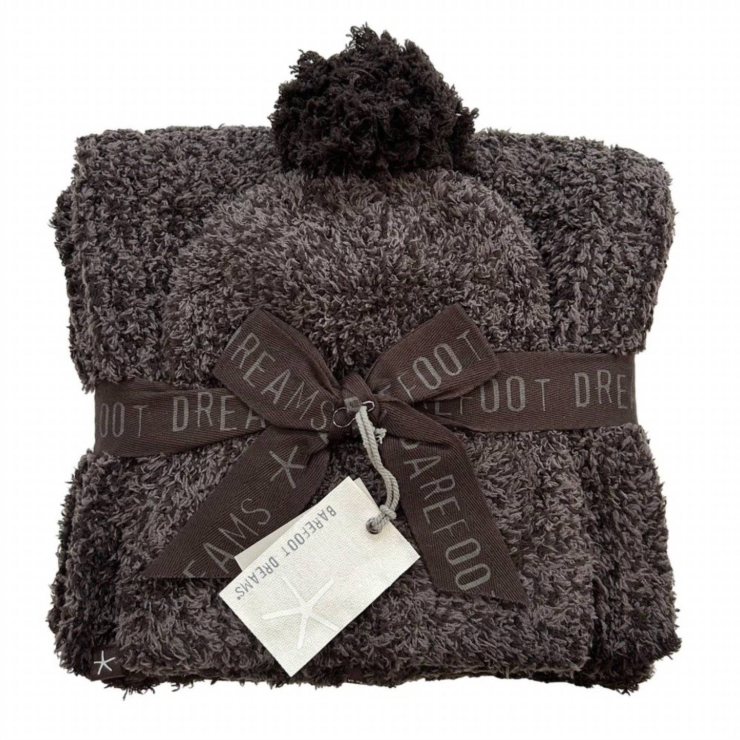 Barefoot Dreams - Cozy Chic Pom Pom Beanie & Scarf Set