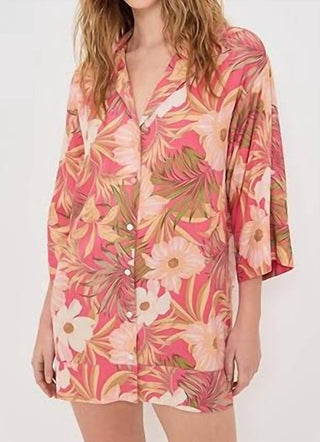 Z Supply - Vestido curto tropical Gellar Barra feminino