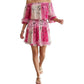 5 Progress - Off The Shoulder Bandana Print Mini Dress