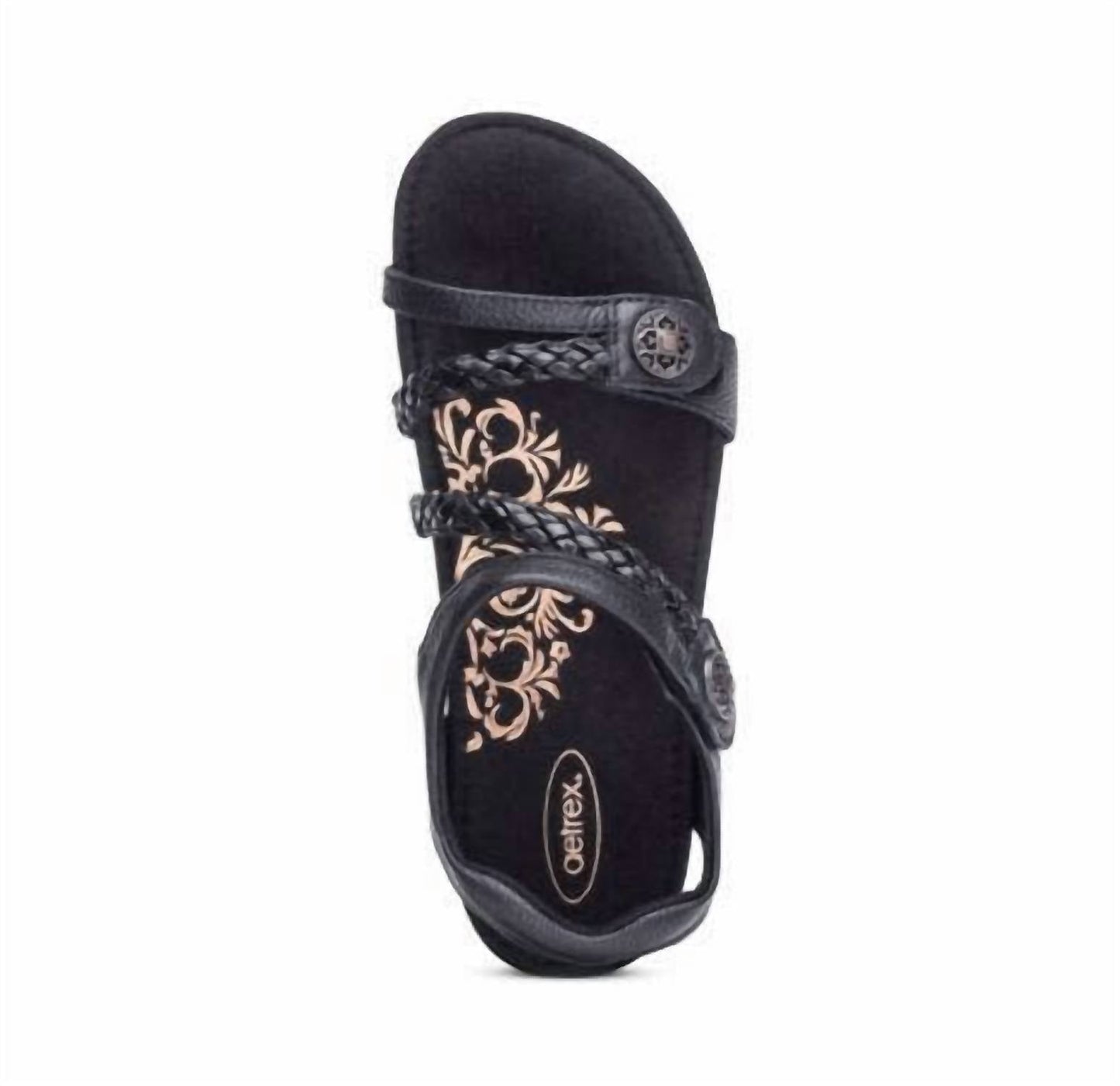 Aetrex - Women's Jillian Braided Quarter Strap Sandal