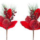 Beaded Pomegranate and Pear Pine Pick (Set of 8)