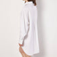 Apricot - Pinstripe Oversized Shirt Dress