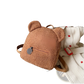 Bear Shaped Plush Backpack Cute Fuzzy Fleece Rucksack