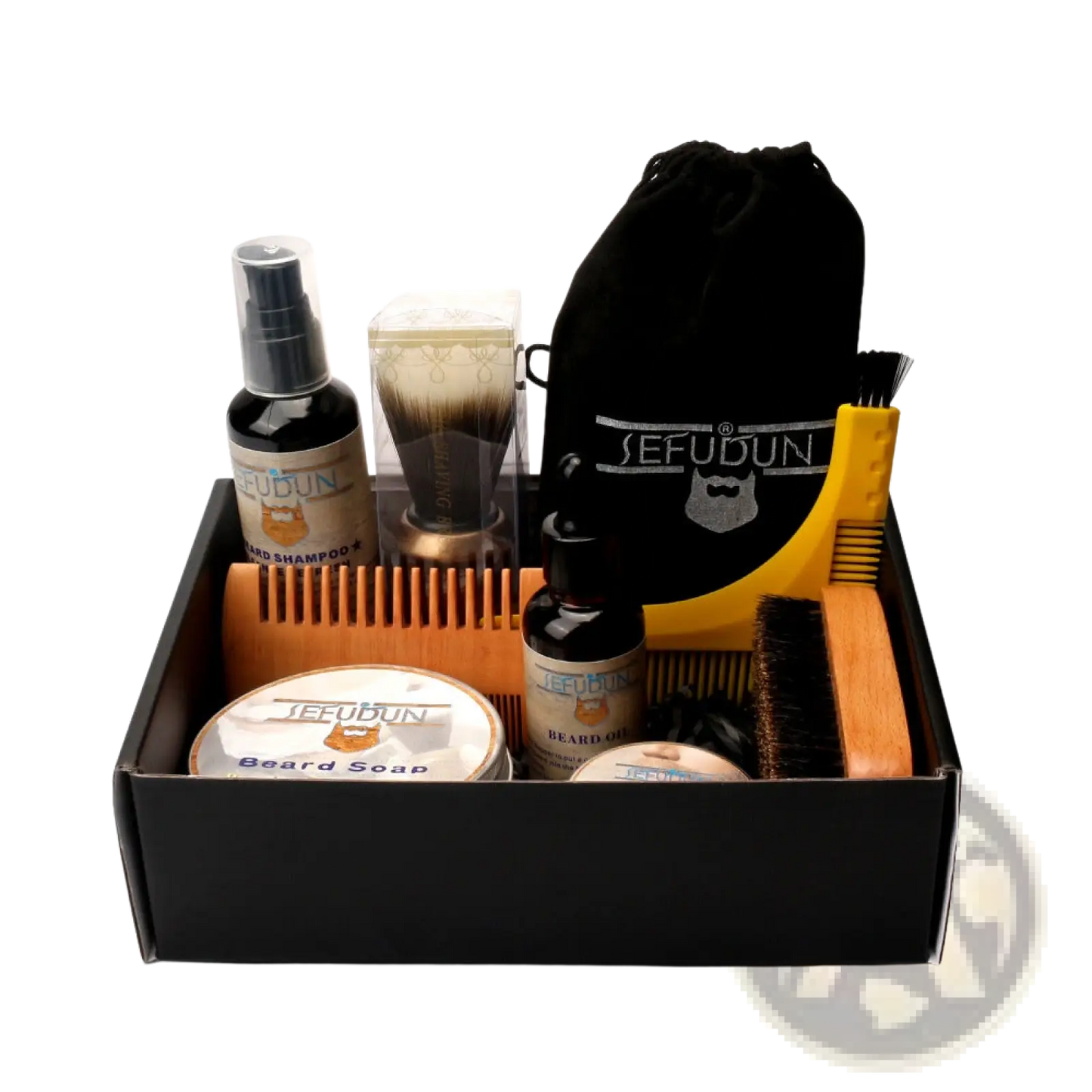 Beard Care Kit 9 Piece Grooming Set with Styling Tools
