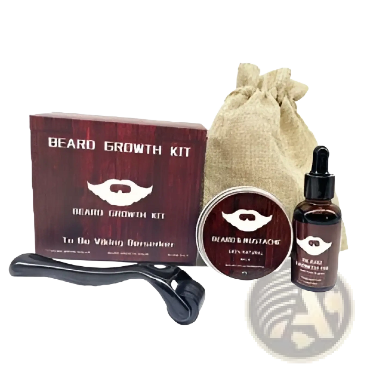 Beard Growth Kit with 540 Microneedle Roller and Oil