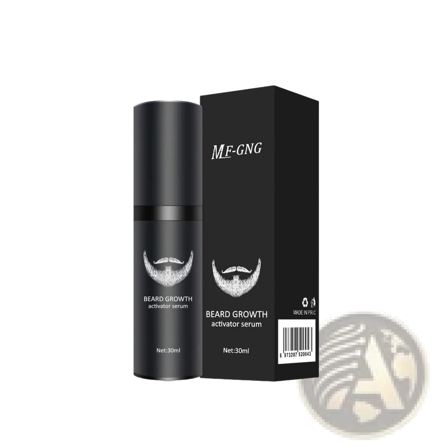 Beard Growth Kit with Derma Roller and Serum Set