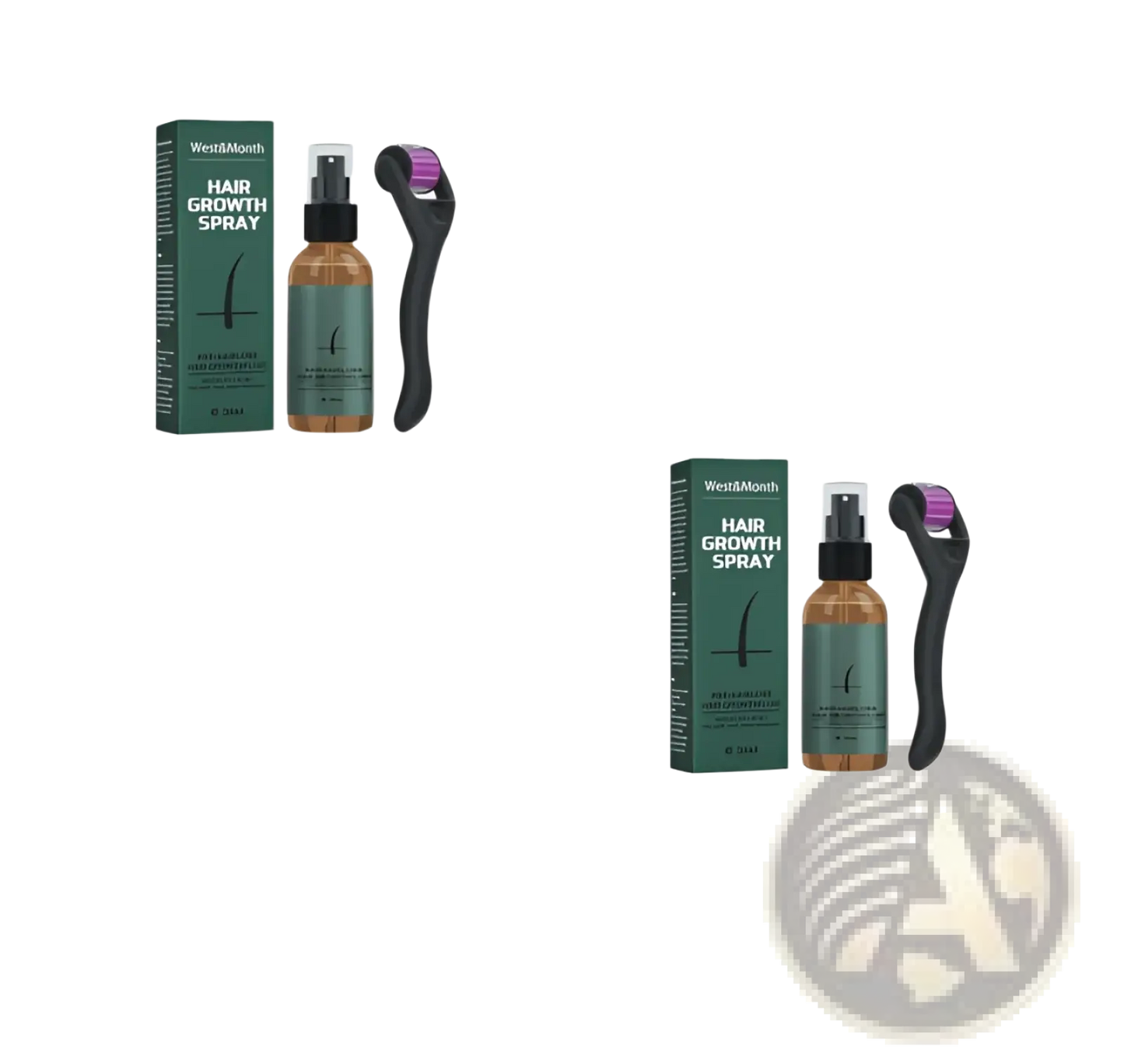 Beard Growth Spray and Derma Roller Kit 30ml