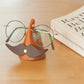Handmade Mustache Leather Eyeglasses Holder Stand