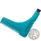 Beard Shaping Tool Template with Integrated Comb