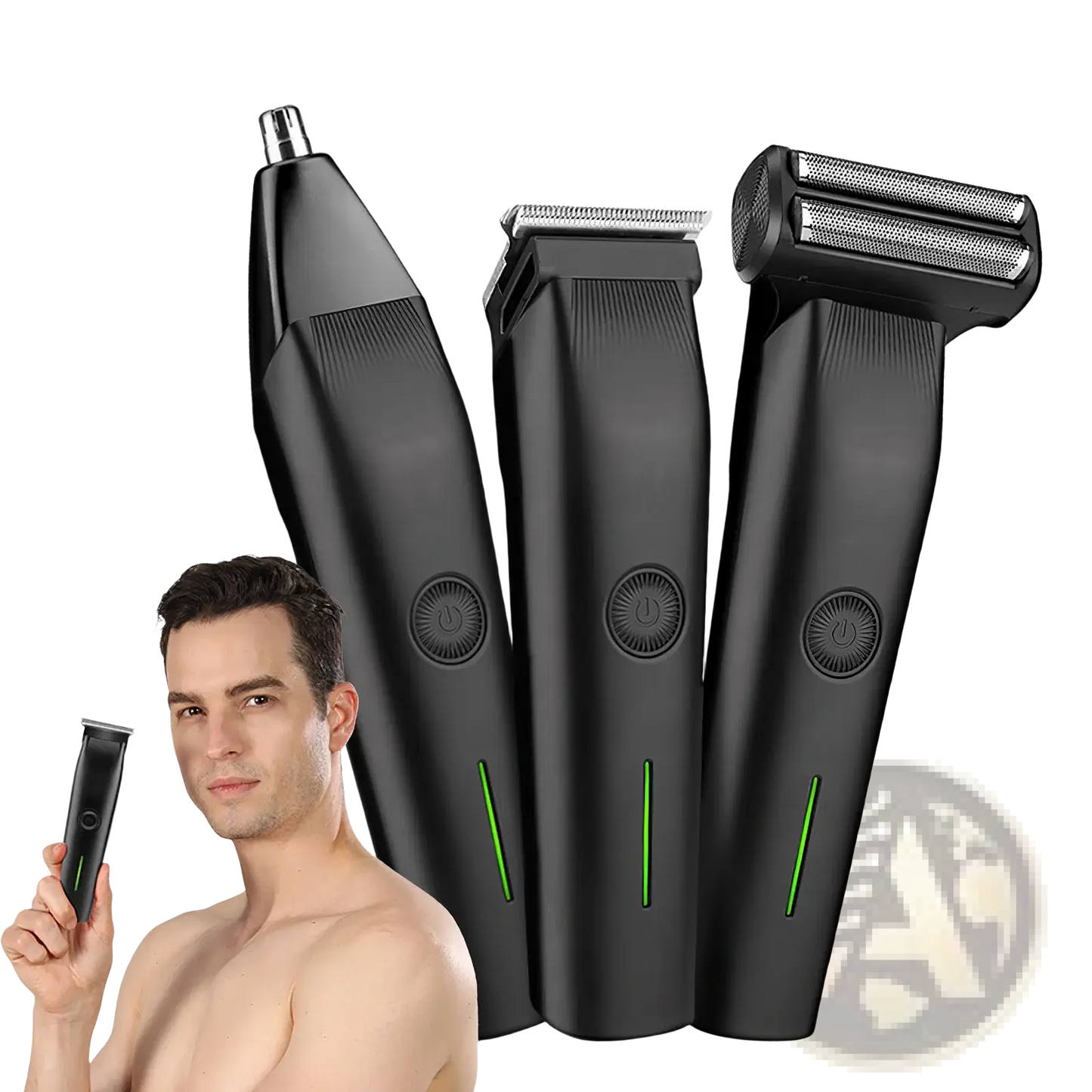 Beard Trimmer 3 in 1 Mens Hair Clipper Grooming Kit