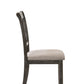 Claudia II - Weathered Side Chair (Set of 2) - Beige / Gray
