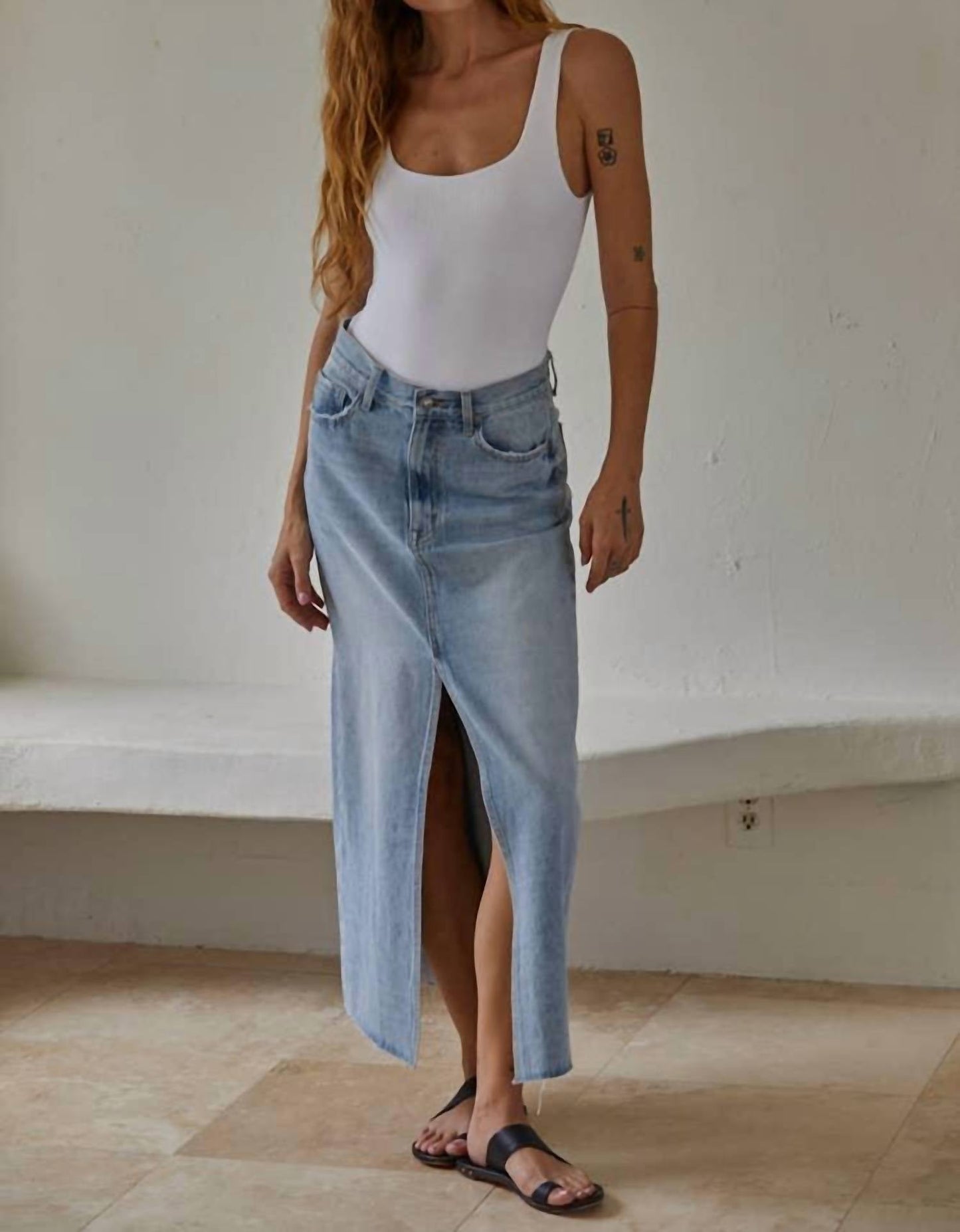 By Together - Women's Ribbed Seamless Double Layered Square Bodysuit