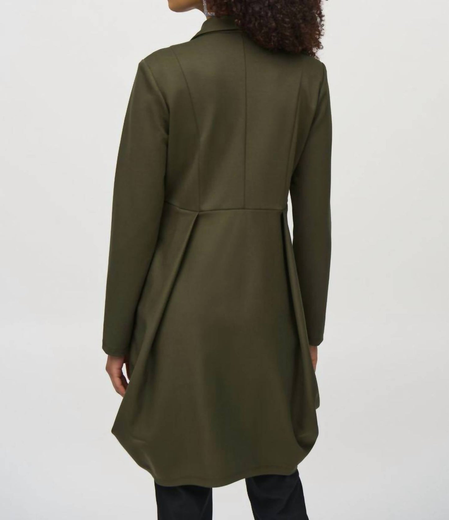 Joseph Ribkoff - Zip Front Cocoon Long Coat