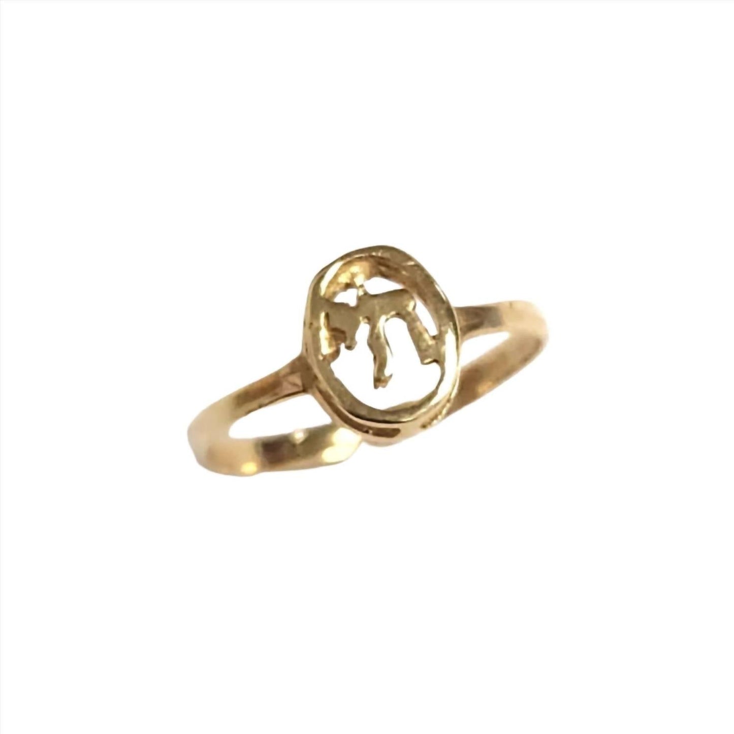 Bareket Fine Jewelry - 14k yellow gold Chai Oval Signet