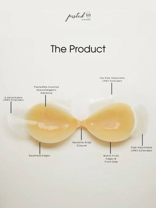 Pasted Nip - Women's Strapless Silicone Lift Bra