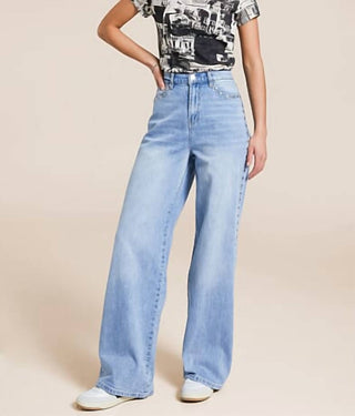 Habitual - Gemma Wide Leg Studded Stretch Jeans