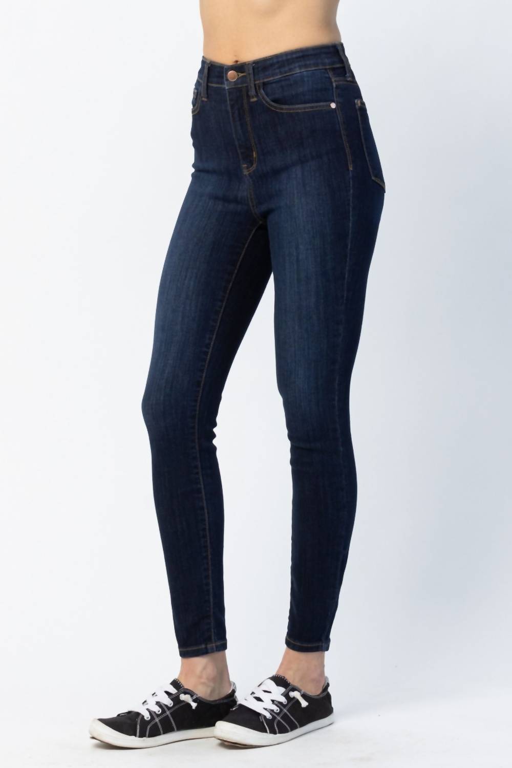 Judy Blue - Calça skinny com costura traseira para celular