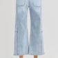 Risen - Brooklyn 57 High Rise Crop Wide Leg Seam Detail Jeans