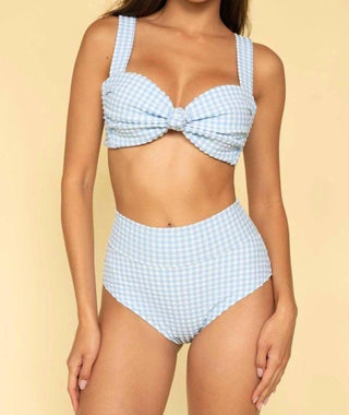 Montce - Women's Full Coverage High Rise Bikini Bottom