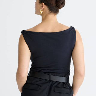 J.Crew - Regata ombro a ombro em mistura de algodão elástico