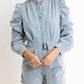 Karlie - Denim Belt Long Sleeve Romper