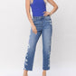 Judy Blue - High Waist Destroyed Sideseam Crop Jeans