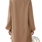 Bell Sleeve Button Down Midi Dress