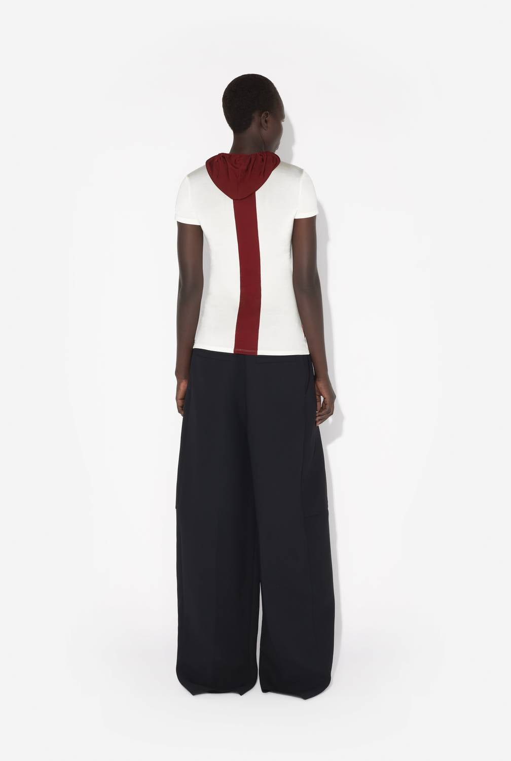 Jean Paul Gaultier - Viscose Baby Tee Shirt With Patch Detail And Hood