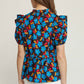Entro - Floral & Ruffle Top