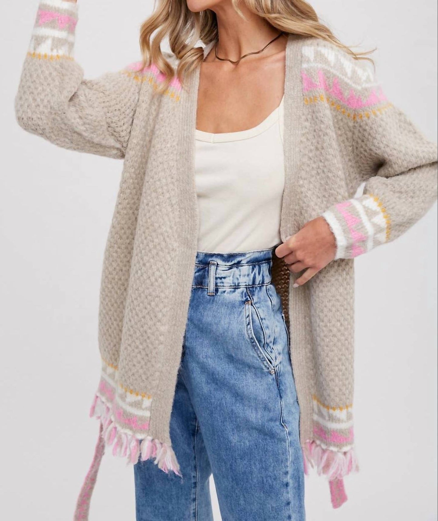 Bluivy - Boho Beauty Belted Cardigan