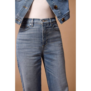 Tribal - Calça jeans Brookke Hugging Palazzo Blue Thread