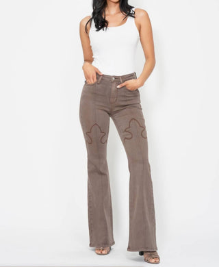 Judy Blue - Hi Waist Shield Back Pockets Flare Jeans