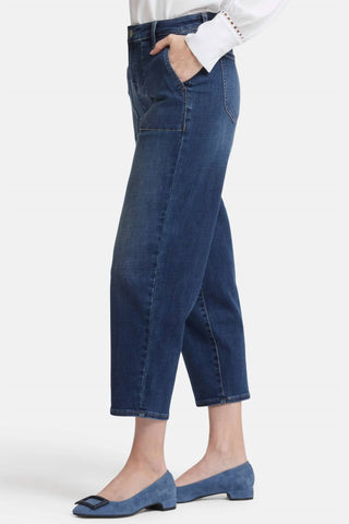 Nydj - Calça jeans utilitária relaxada no tornozelo