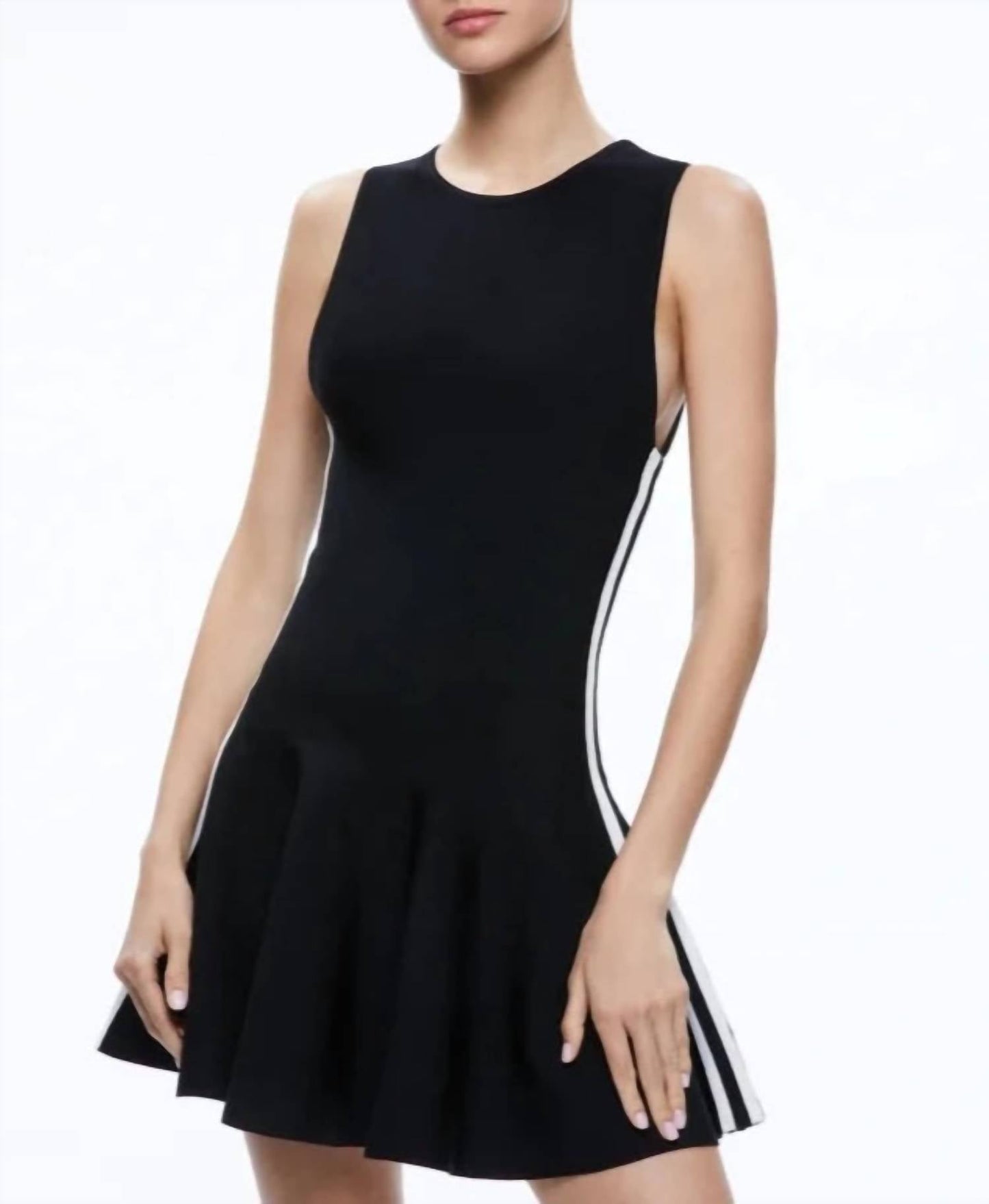 Alice + Olivia - Kimi Side Stripe Mini Dress