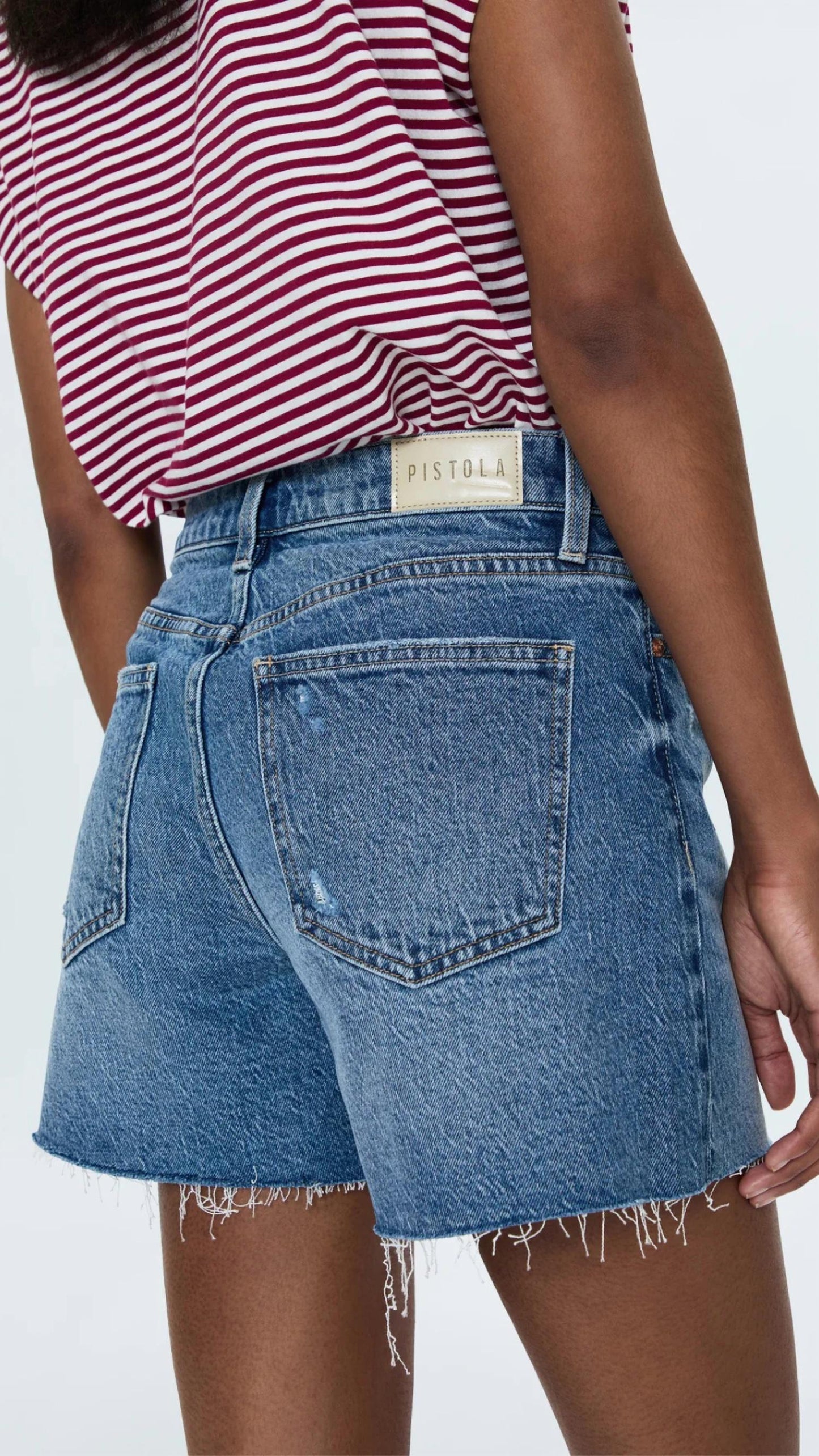 Pistola - Kennedy Mid Rise Denim Short