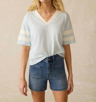 Faherty - Camiseta universitária Sunwashed Slub