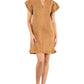 Thml - Flutter Sleeve Suede Midi Dress
