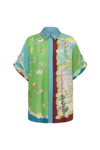Alemais - Camisa de seda Daria