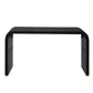 Black Wood Console Table, 59in Entryway Table