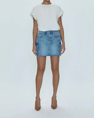 Pistola - Mini Saia Rhea de Cintura Média