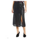 Something Navy - Faux Wrap Sequin Front Slit Tie Midi Skirt