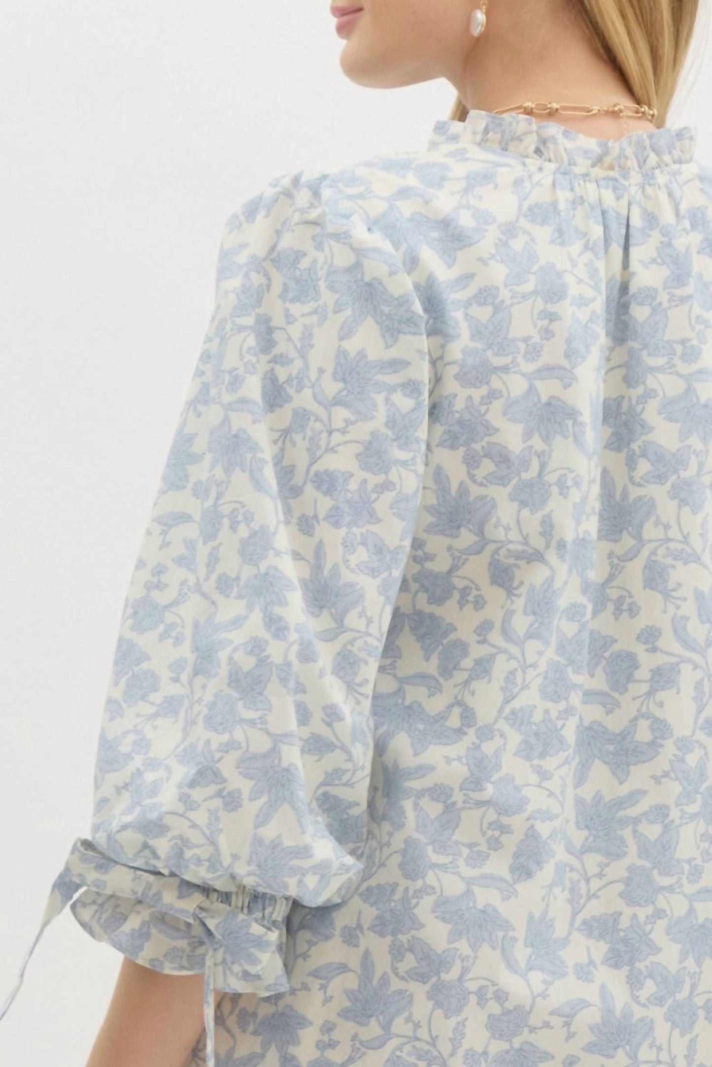 Entro - Floral Print Pullover Mini Dress