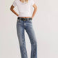 Free People - Risk Taker Mid Rise Straight Jean