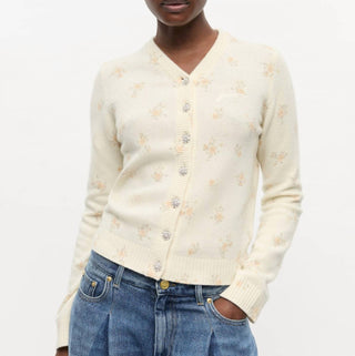 Ganni - Women's Printed Mix Cardigan